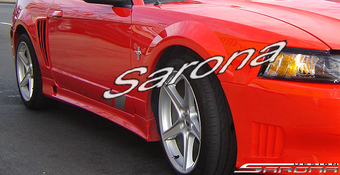 Custom Ford Mustang  Coupe & Convertible Side Skirts (1999 - 2004) - $490.00 (Part #FD-011-SS)